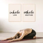 Inhale Exhale Print Set of 2 Digital Prints Boho Decor Spiritual Decor Instant Download Yoga Poster Bedroom Wall Art Boho Print - Image 2