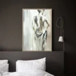 Nordic Home Decor Canvas Painting Wall Art Drawing Black and White Figure Poster Picture Scandinavian Art Print for Living Room - Image 3