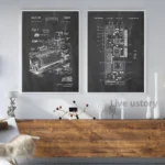 Computer Patent Vintage Posters and Prints Retro Blueprint Drawing Art Canvas Painting Office Wall Pictures Decoration Geek Gift - Image 4