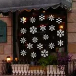 38 Pcs/Lot Snowflake Electrostatic Wall Stickers Window Kids Room Christmas Decoration Decals For Home Decor New Year Wallpaper - Image 6
