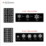 38 Pcs/Lot Snowflake Electrostatic Wall Stickers Window Kids Room Christmas Decoration Decals For Home Decor New Year Wallpaper - Image 3