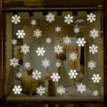 38 Pcs/Lot Snowflake Electrostatic Wall Stickers Window Kids Room Christmas Decoration Decals For Home Decor New Year Wallpaper - Image 5