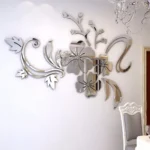 Acrylic Flower Mirror 3D Decorative Wall Stickers, Art Muralist for Bedroom TV Background Decoration - Image 5