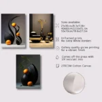 3pcs/set Abstract Canvas Print Posters Three-dimensional Sculpture Ceramic Wall Art Poster Living Room Bedroom Bathroom Decor - Image 2