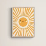 Colorful Rainbow Sun Cloud flower Poster Prints Wall Art Boho Style Canvas Painting for Child Nursery Decoration Girl Room Art - Image 4