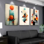Geometric Abstract Shapes Expressionism Poster Print Canvas Painting Wall Art Pictures for Living Room and Bedroom Home Decor