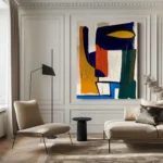 Large Colorful Abstract Handmade Canvas PaintingTexture Abstract Modern Painting Colorful Knife Hand-painted Abstract Wall Art - Image 2