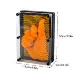 3d Sculpture Pin Shape Cloner Antistress Clone Fingerprint Needle Painting Fun Gesture Sculpture Diy Gesture Decoration - Image 2