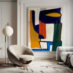 Large Colorful Abstract Handmade Canvas PaintingTexture Abstract Modern Painting Colorful Knife Hand-painted Abstract Wall Art