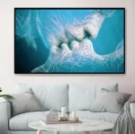 Black Love Kiss Canvas Painting Abstract Print Poster Pictures Home Bedroom Living Room Decoration Wall Art - Image 4