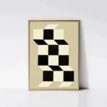 Modern Geometric Pattern Abstract Flora Aesthetics Poster Print Canvas Wall Art Picture Home Living Room Decorative Painting Set - Image 4