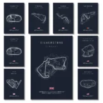 Formula 1 Internationa Track Circuit Canvas Painting F1 Wall Art Nordic Poster Aesthetic Motorsport Race Picture For Home Decor - Image 2