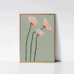 Modern Geometric Pattern Abstract Flora Aesthetics Poster Print Canvas Wall Art Picture Home Living Room Decorative Painting Set - Image 3