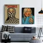 Singer Beyoncé Cowboy Carter Music Vintage Comic Western Cowgirl Pop Poster Canvas Painting Wall Art Pictures Home Decor Gift - Image 3