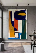 Large Colorful Abstract Handmade Canvas PaintingTexture Abstract Modern Painting Colorful Knife Hand-painted Abstract Wall Art - Image 4