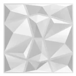 1 Pc 3d Wall Sticker Wall Panel Cut Geometric Diamond Carving Wood Tile Adhesive Bottom Non Self Adhesive Art Decorations - Image 4