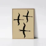 Modern Geometric Pattern Abstract Flora Aesthetics Poster Print Canvas Wall Art Picture Home Living Room Decorative Painting Set - Image 5