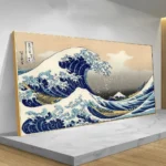 Great Wave of Kanagawa Japan Ukiyo-e Vintage Canvas Painting Art Posters and Prints Wall Picture for Living Room Wall Art Decor