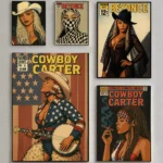 Singer Beyoncé Cowboy Carter Music Vintage Comic Western Cowgirl Pop Poster Canvas Painting Wall Art Pictures Home Decor Gift