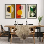 Creative Color Geometric Pattern Wall Art Canvas Painting Nordic Bauhaus Style Poster Print Picture for Modern Living Room Decor - Image 4