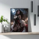Mask Masquerade Sexy Woman Witch Fantasy Dark Posters and Prints Canvas Printing Wall Art Picture for Living Room Home Decor - Image 3