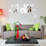 Acrylic Flower Mirror 3D Decorative Wall Stickers, Art Muralist for Bedroom TV Background Decoration - Image 6