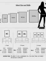 Golden Abstract Deer Feather Canvas Art Luxury Geometric Leaf Wall Decor for Living Room and Porch - Image 4