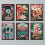 Fantastical and Splendid Palace Series Theme Canvas Printing Fashion Populars Colors Mural Studio Home Decoration Painting Gifts - Image 2
