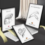 Formula 1 Internationa Track Circuit Canvas Painting F1 Wall Art Nordic Poster Aesthetic Motorsport Race Picture For Home Decor - Image 3