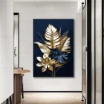 Luxury Black Golden Plant Leaf Canvas Poster Print Modern Home Abstract Wall Art Painting Living Room Decor Gift - Image 5