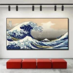 Great Wave of Kanagawa Japan Ukiyo-e Vintage Canvas Painting Art Posters and Prints Wall Picture for Living Room Wall Art Decor - Image 2