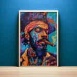 Pirate Pop Women Portrait Jamaican Cigar Smoking Surreal Poster Print Wall Art Pictures Canvas Painting Living Room Home Decor - Image 4
