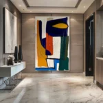 Large Colorful Abstract Handmade Canvas PaintingTexture Abstract Modern Painting Colorful Knife Hand-painted Abstract Wall Art - Image 5