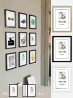1Pc/3Pcs Wall Gallery Photo Frames15X20 20X25 A4 Pictures Frame for Table Top or Wall Mounting Frames Photo Commemorative Gift
